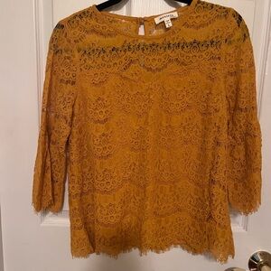 Lace Monteau top